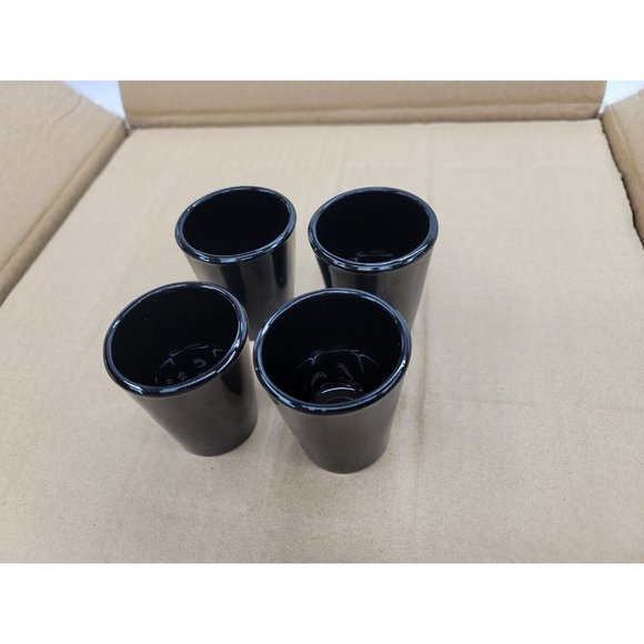Shot Glass Black Libbey Shot glasses Set Of 4 New Tequila Vodka Whiskey A3 - Picture 4 of 7